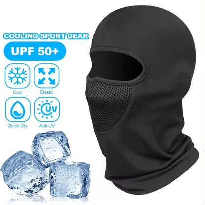 Outdoor Cycling Headband Windproof Sunscreen Face Mask Full Face Men's Motorcycle Sports Neck Protector Ice Silk Neck Cover