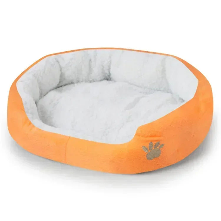 Large Dog Bed With Cashmere Warmth Sofa Lounger Plush Kennel Bed
