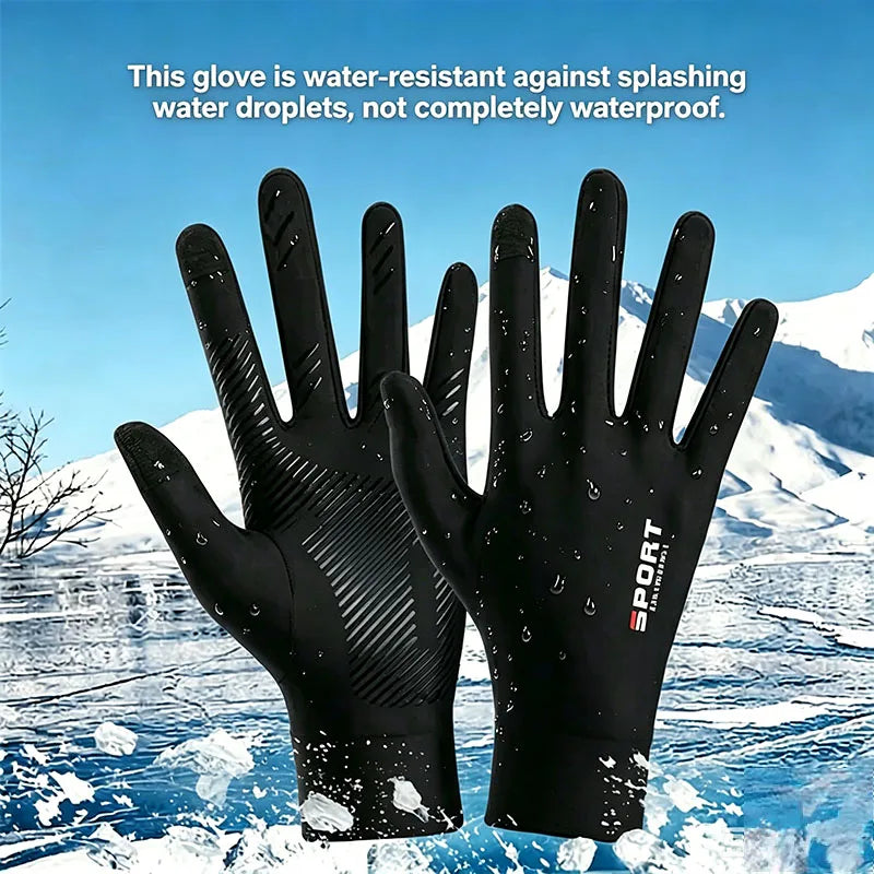 Summer Ice Silk Touchscreen Anti slip Gloves Outdoor Fishing Waterproof Sunscreen Gloves Bicycle Gloves