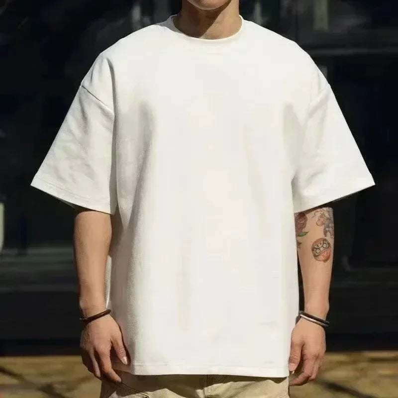 Men's T-shirt High Quality 100% Cotton Funny I‘m Thinking Printed Casual Loose Streetwear Cool Men T Shirt O-neck Male Tops Tees
