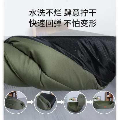 Dog Pet Beds Square Dog Bed For Large Dogs Dog Sofa Beds Waterproof Customized Pet Bed Inner Pad Washable Puppy Kennel Accessory