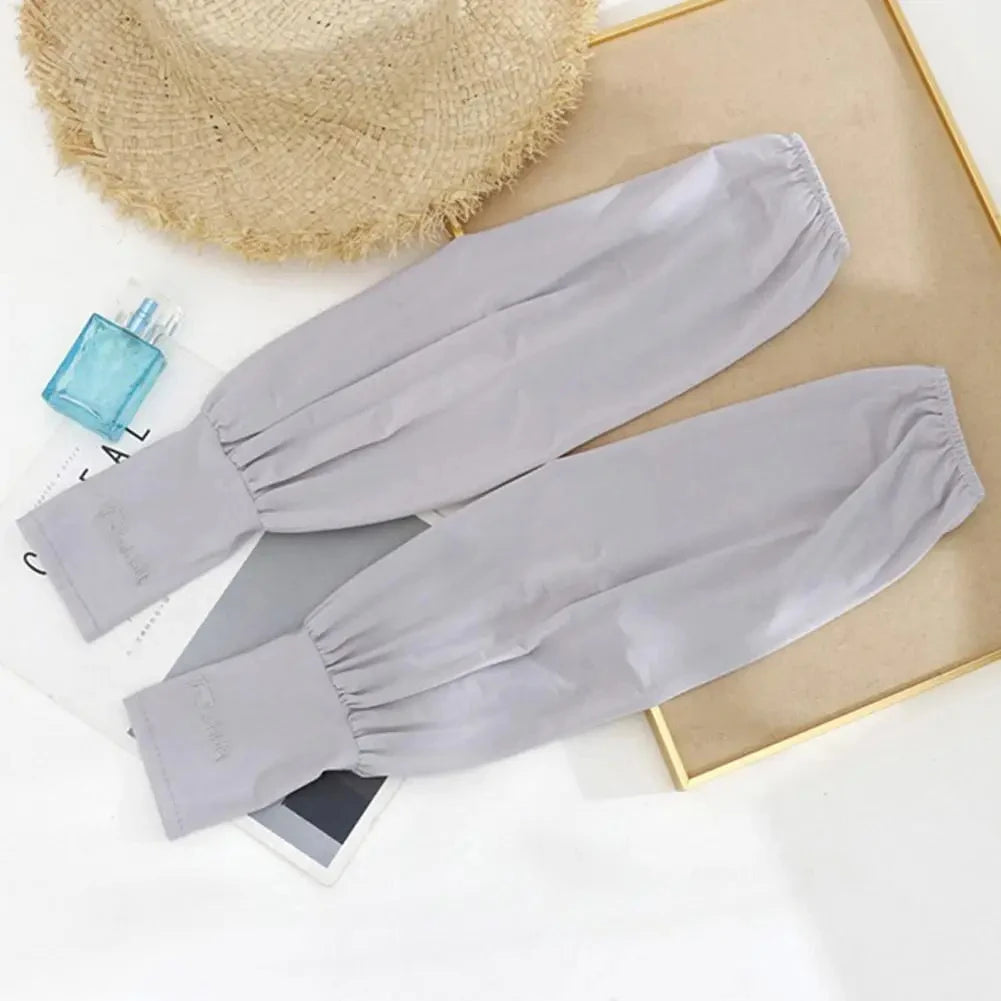 Summer Loose Sunscreen Driving Ice Silk Sleeve Female Long Length UV Protection Arm Arm Glove Sleeves Super Soft Breathable