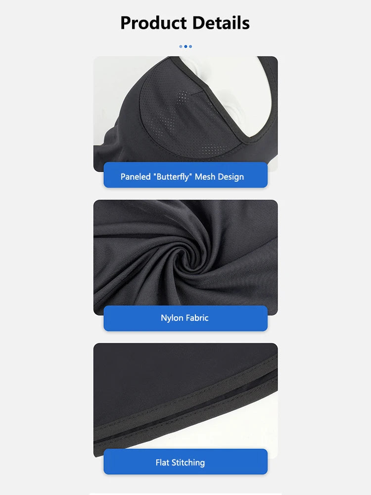 Outdoor Cycling Headband Windproof Sunscreen Face Mask Full Face Men's Motorcycle Sports Neck Protector Ice Silk Neck Cover