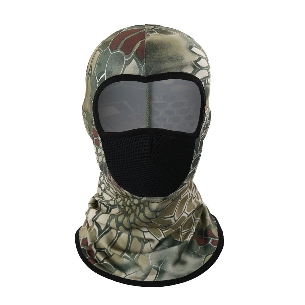Outdoor Cycling Headband Windproof Sunscreen Face Mask Full Face Men's Motorcycle Sports Neck Protector Ice Silk Neck Cover