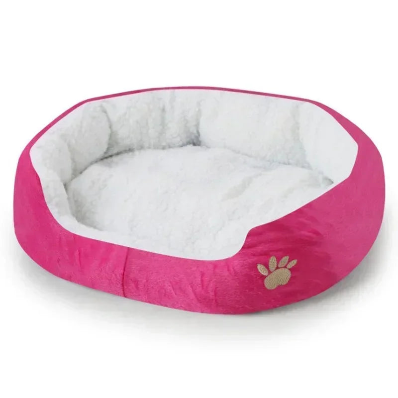 Large Dog Bed With Cashmere Warmth Sofa Lounger Plush Kennel Bed