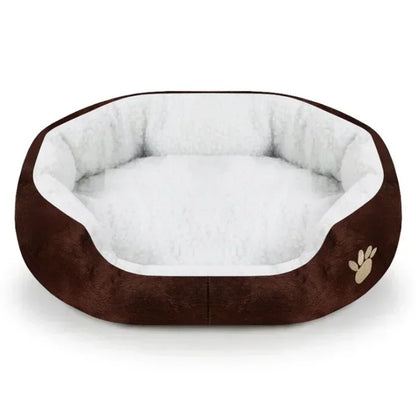 Large Dog Bed With Cashmere Warmth Sofa Lounger Plush Kennel Bed