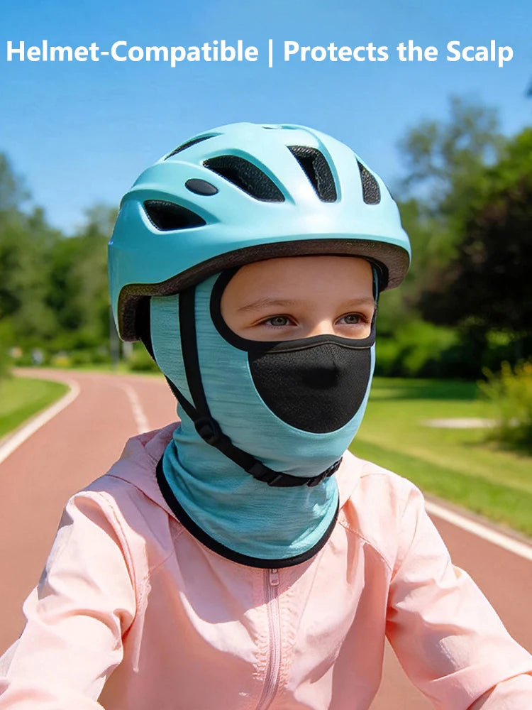 Outdoor Cycling Headband Windproof Sunscreen Face Mask Full Face Men's Motorcycle Sports Neck Protector Ice Silk Neck Cover