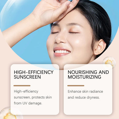 Sunscreen BB Cream Protect Sun Burn Calm Redness Balance Oil Shine Conceal Face Blemish Enhance Skin Barrier Portable Concealer