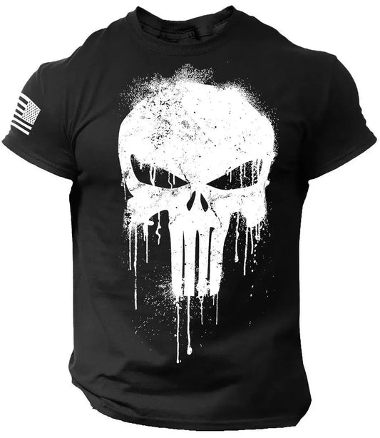 Men's T shirt for men 3D Print Patriotic Dropped T Shirt Oversized Short-Sleeved Sportswear Men Clothing Top Tees
