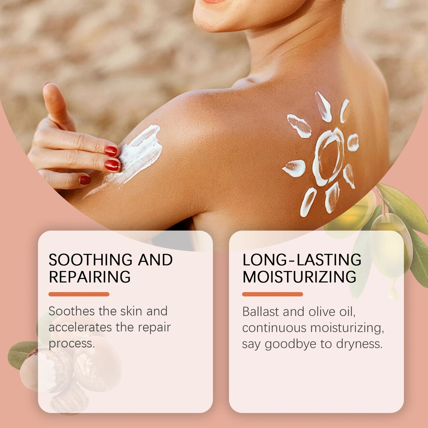 Facial Body Sunscreen UV Protection Waterproof Oil Control Sunblock Moisturizing Brightening Refresh Summer Anti Sunburn Spf30+