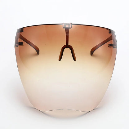 Full Face Sunglasses Mask Women Men Protective Faceshield Glasses Goggles Covered Spherical Lens Anti-Spray Cycling Sunglasses