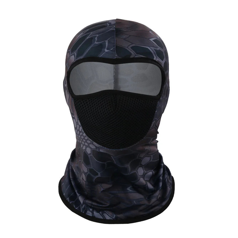 Outdoor Cycling Headband Windproof Sunscreen Face Mask Full Face Men's Motorcycle Sports Neck Protector Ice Silk Neck Cover