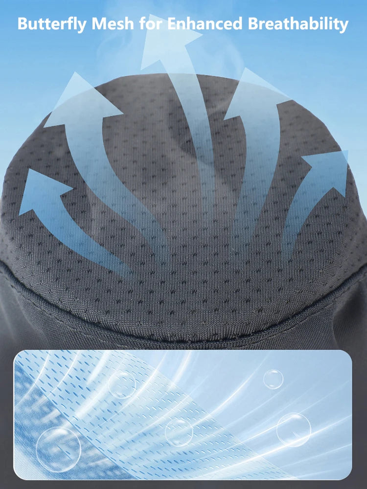 Outdoor Cycling Headband Windproof Sunscreen Face Mask Full Face Men's Motorcycle Sports Neck Protector Ice Silk Neck Cover