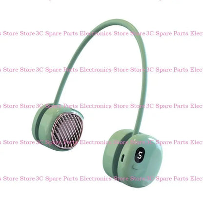 Portable Neck Fan with 5 Wind Speeds Wearable Cooling Fan Portable Hands-free Neckband Cooler for Summer Outddor