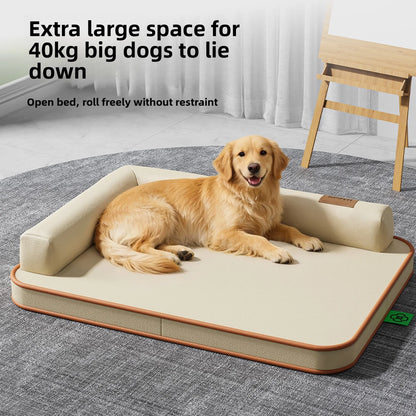 Dog mat suitable for all seasons, medium-sized and large waterproof and tear resistant dog bed, summer removable and washable do