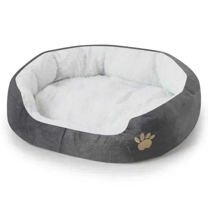 Large Dog Bed With Cashmere Warmth Sofa Lounger Plush Kennel Bed