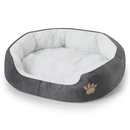 Large Dog Bed With Cashmere Warmth Sofa Lounger Plush Kennel Bed