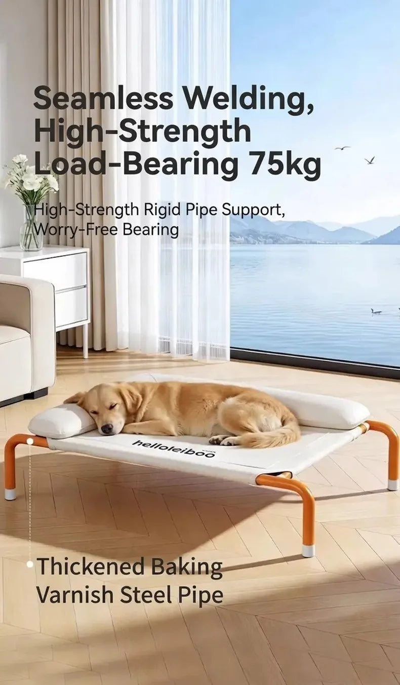 Eelhoeオールシーズン犬用キャンピングベッド 取り外し・洗濯可能 地面から離したデザイン