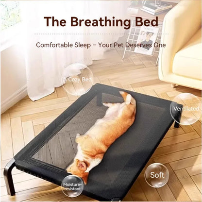 犬用ベッド 夏用 犬用ベッド 通気性 大型犬用キャンプベッド 寝床 取り外し可能 洗えるソファベッド ペットクッションマット