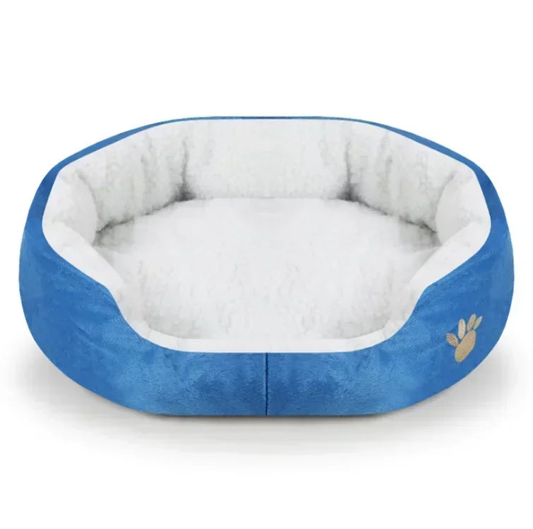 Large Dog Bed With Cashmere Warmth Sofa Lounger Plush Kennel Bed