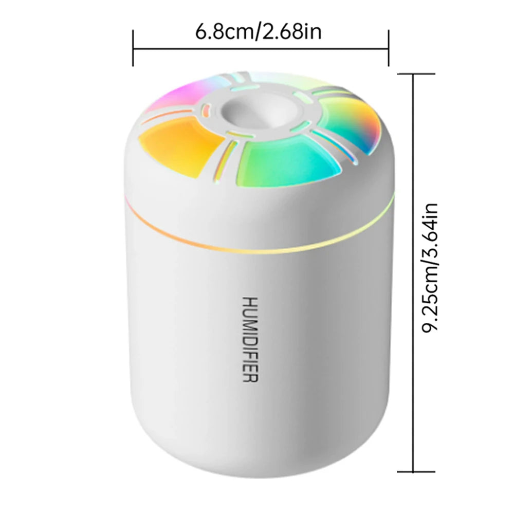 180ML Mini Air Humidifier USB Electric Aroma Diffuser Essential Oil Purifier Aromatherapy Mist Maker Lights For Car Home Bedroom