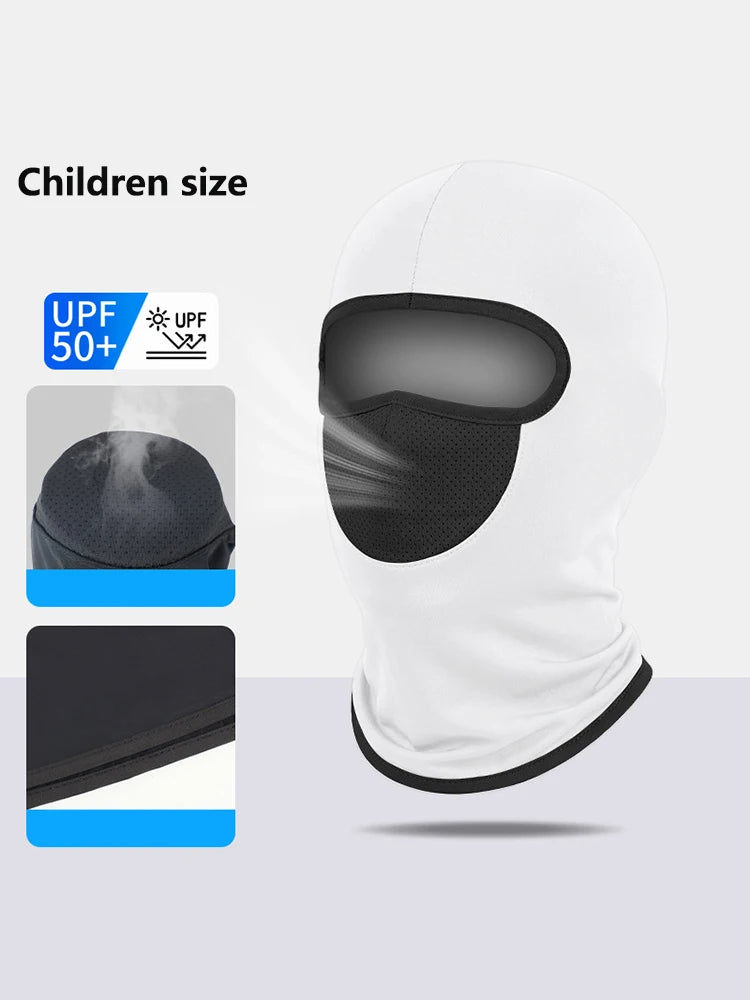 Outdoor Cycling Headband Windproof Sunscreen Face Mask Full Face Men's Motorcycle Sports Neck Protector Ice Silk Neck Cover