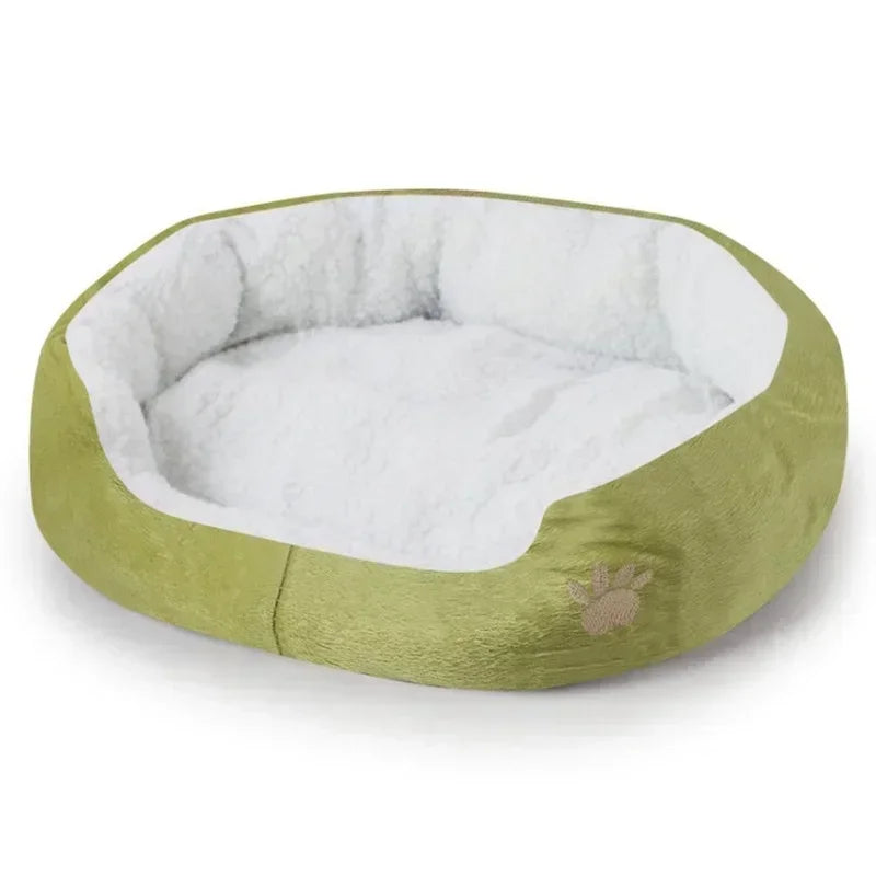 Large Dog Bed With Cashmere Warmth Sofa Lounger Plush Kennel Bed