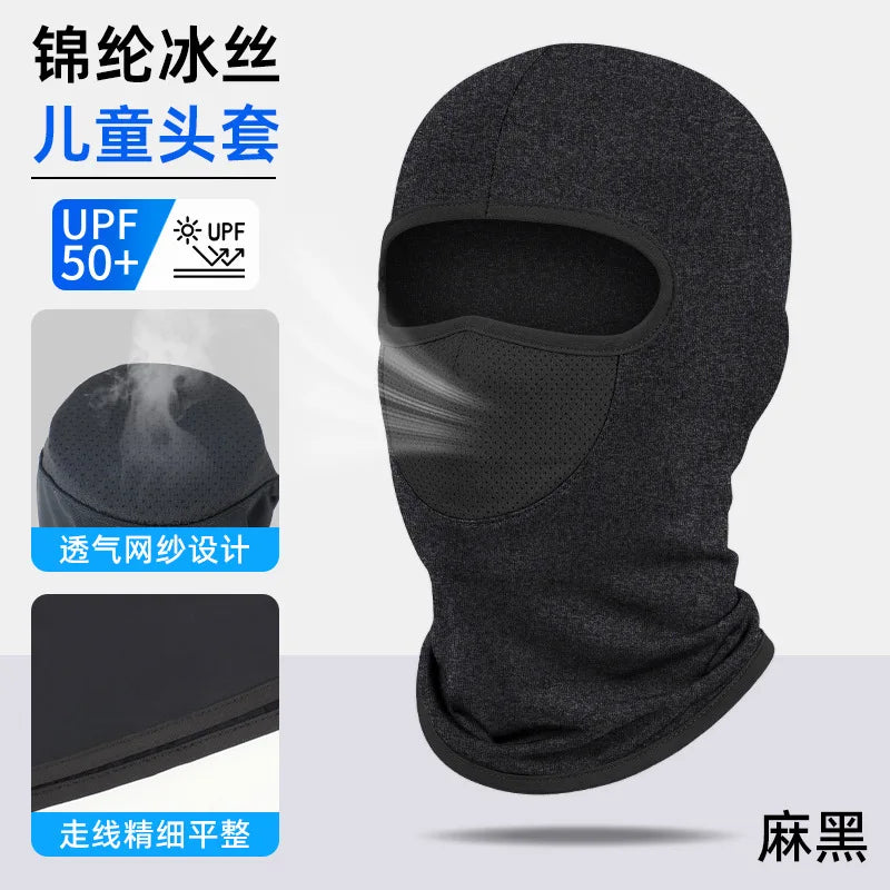 Outdoor Cycling Headband Windproof Sunscreen Face Mask Full Face Men's Motorcycle Sports Neck Protector Ice Silk Neck Cover