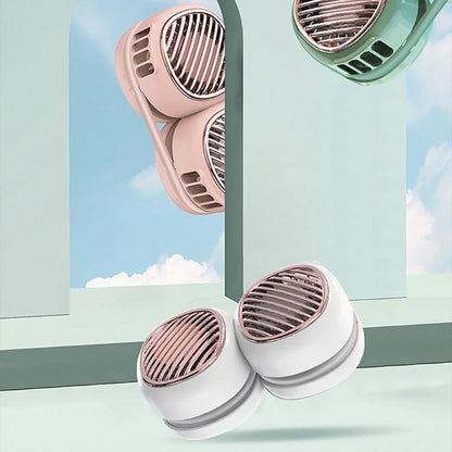 Portable Neck Fan with 5 Wind Speeds Wearable Cooling Fan Portable Hands-free Neckband Cooler for Summer Outddor