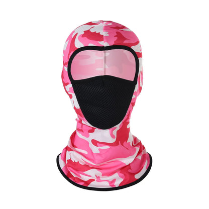 Outdoor Cycling Headband Windproof Sunscreen Face Mask Full Face Men's Motorcycle Sports Neck Protector Ice Silk Neck Cover