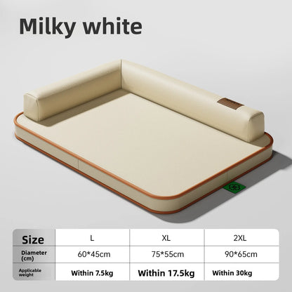 Dog mat suitable for all seasons, medium-sized and large waterproof and tear resistant dog bed, summer removable and washable do