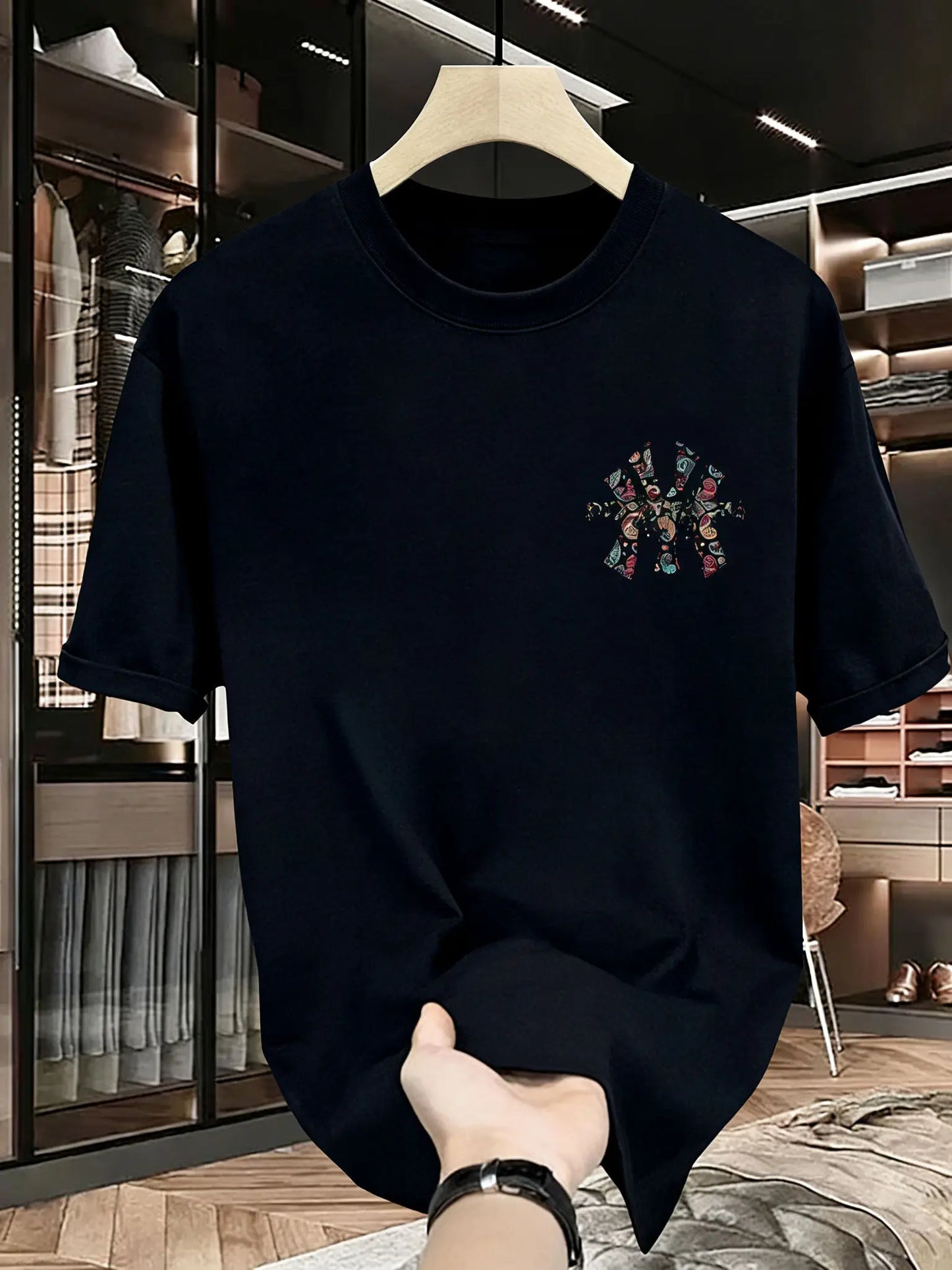 メンズ夏柄Tシャツ - 高品質、カジュアル、多用途、トレンディなゆったりとしたTシャツ