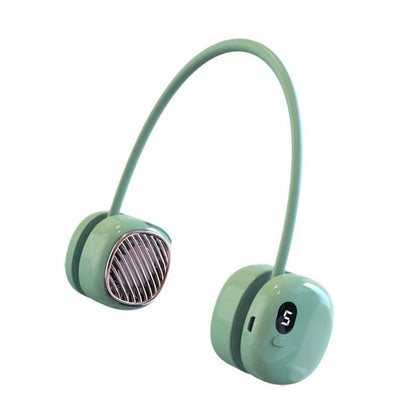Portable Neck Fan with 5 Wind Speeds Wearable Cooling Fan Portable Hands-free Neckband Cooler for Summer Outddor