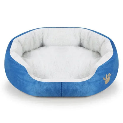 Large Dog Bed With Cashmere Warmth Sofa Lounger Plush Kennel Bed