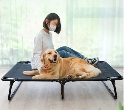Dog Bed Breathable Dog Beds for Large Dogs Camping Sleeping Mats Kennel Anti-moisturizing Chew Proof Dogs Bed Foldable Kennel