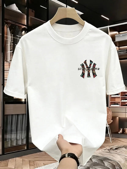 メンズ夏柄Tシャツ - 高品質、カジュアル、多用途、トレンディなゆったりとしたTシャツ
