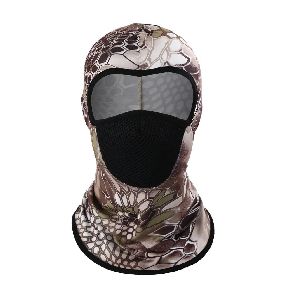 Outdoor Cycling Headband Windproof Sunscreen Face Mask Full Face Men's Motorcycle Sports Neck Protector Ice Silk Neck Cover