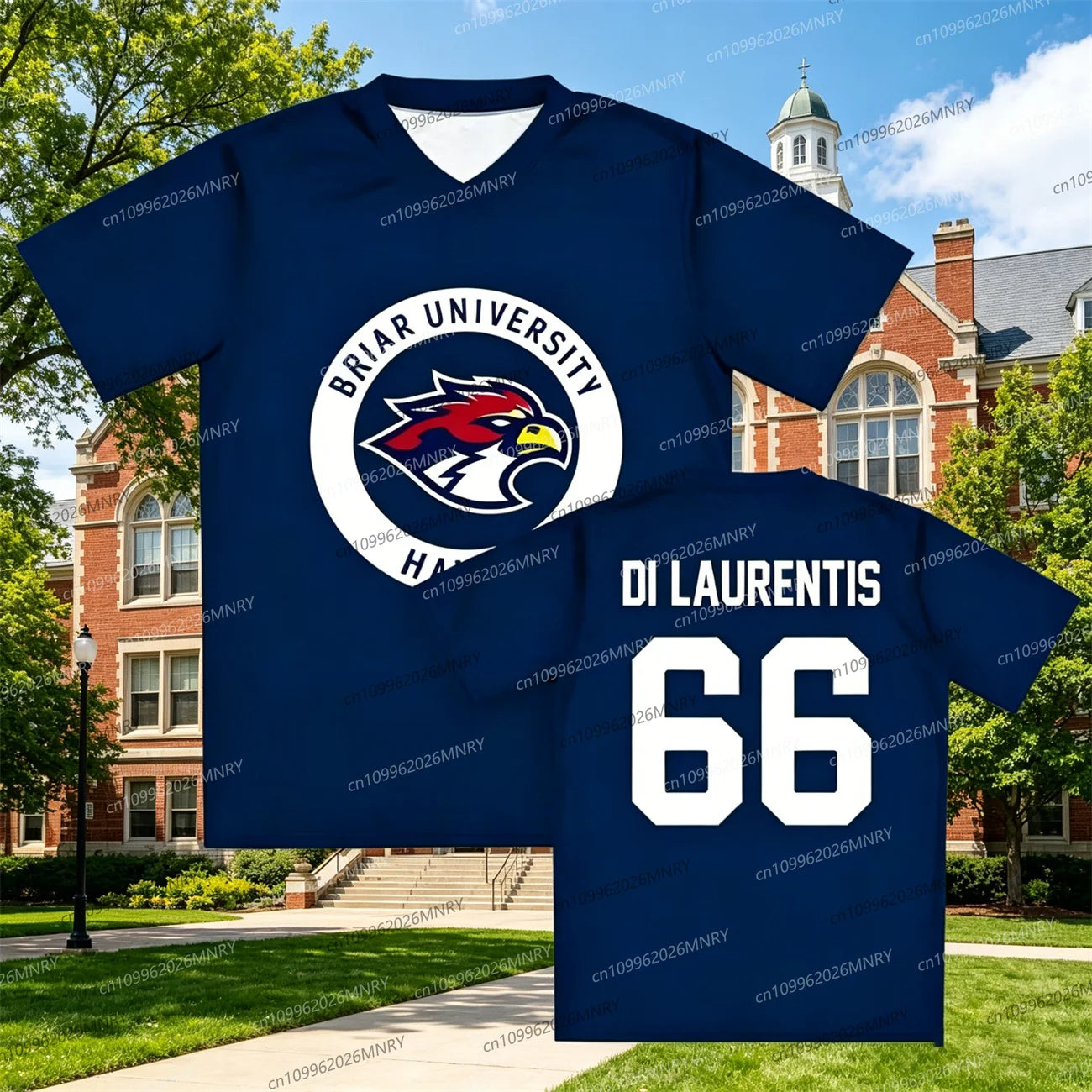 Men tshirt Women Off Campus Briar University Jersey Graham 44 fans 22 DI LAURENTIS 66 Tucker46 T-shirt Short Sleeve Men t-shirt