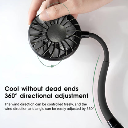 首掛け扇風機 充電式 1200mAh 3段階風量 ハンズフリー ウェアラブル扇風機 ポータブル パーソナル冷却ファン 旅行 アウトドアに最適 大ヒット商品