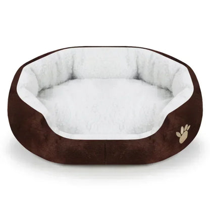 Large Dog Bed With Cashmere Warmth Sofa Lounger Plush Kennel Bed